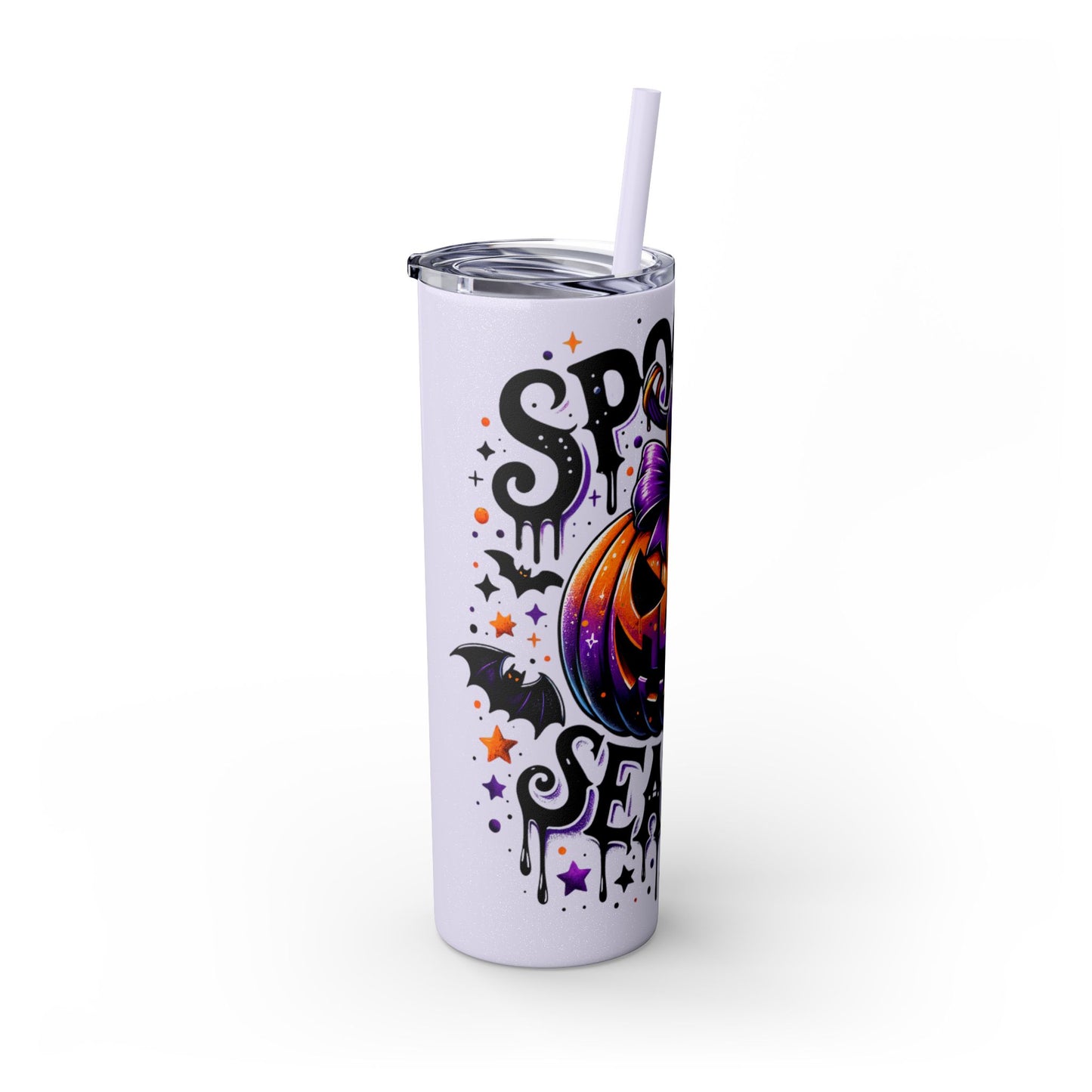 Spooky Season Skinny Tumbler with Straw, 20oz