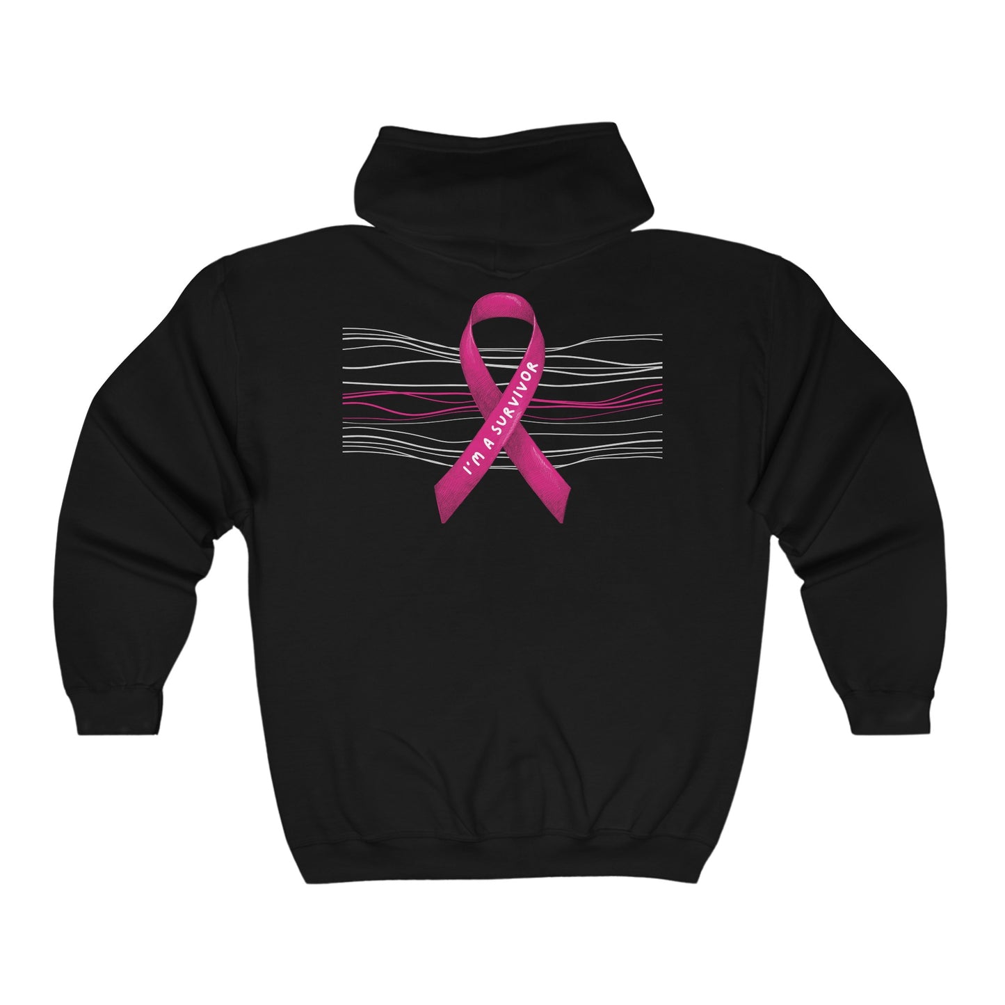 Breast Cancer Full Zip Hoodie