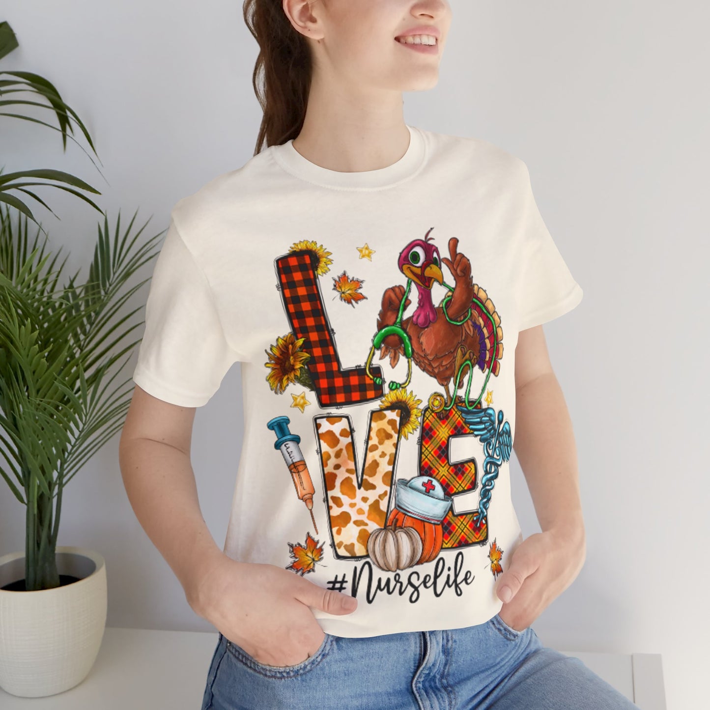 Thanksgiving Nurse Short Sleeve Tee