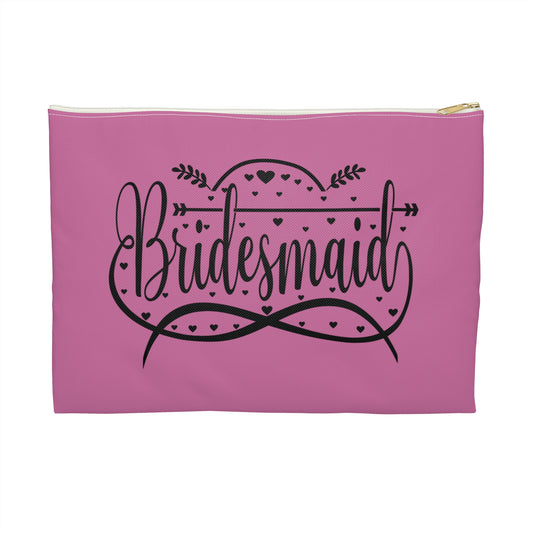 Pink Bridesmaid Accessory Pouch