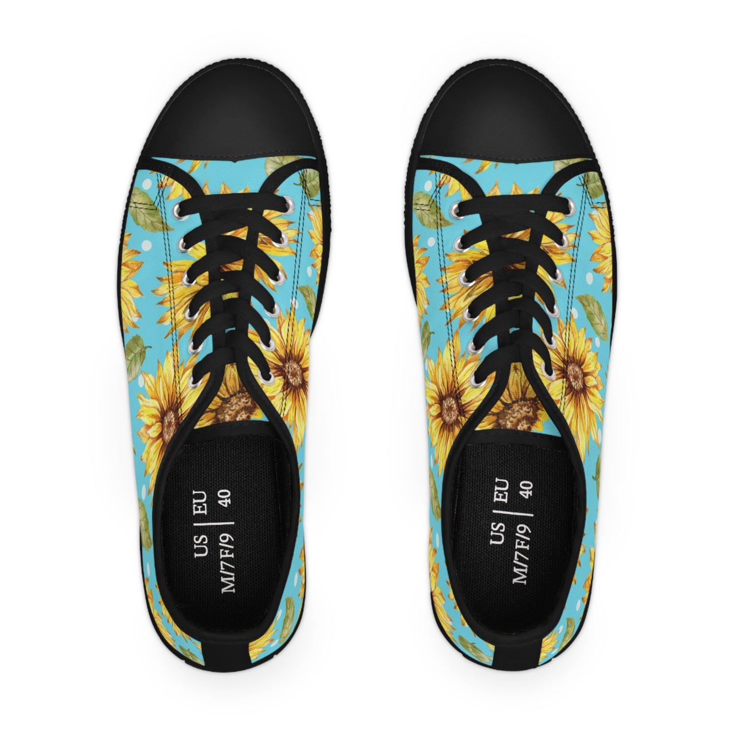 Blue Sunflower Women's Low Top Sneakers