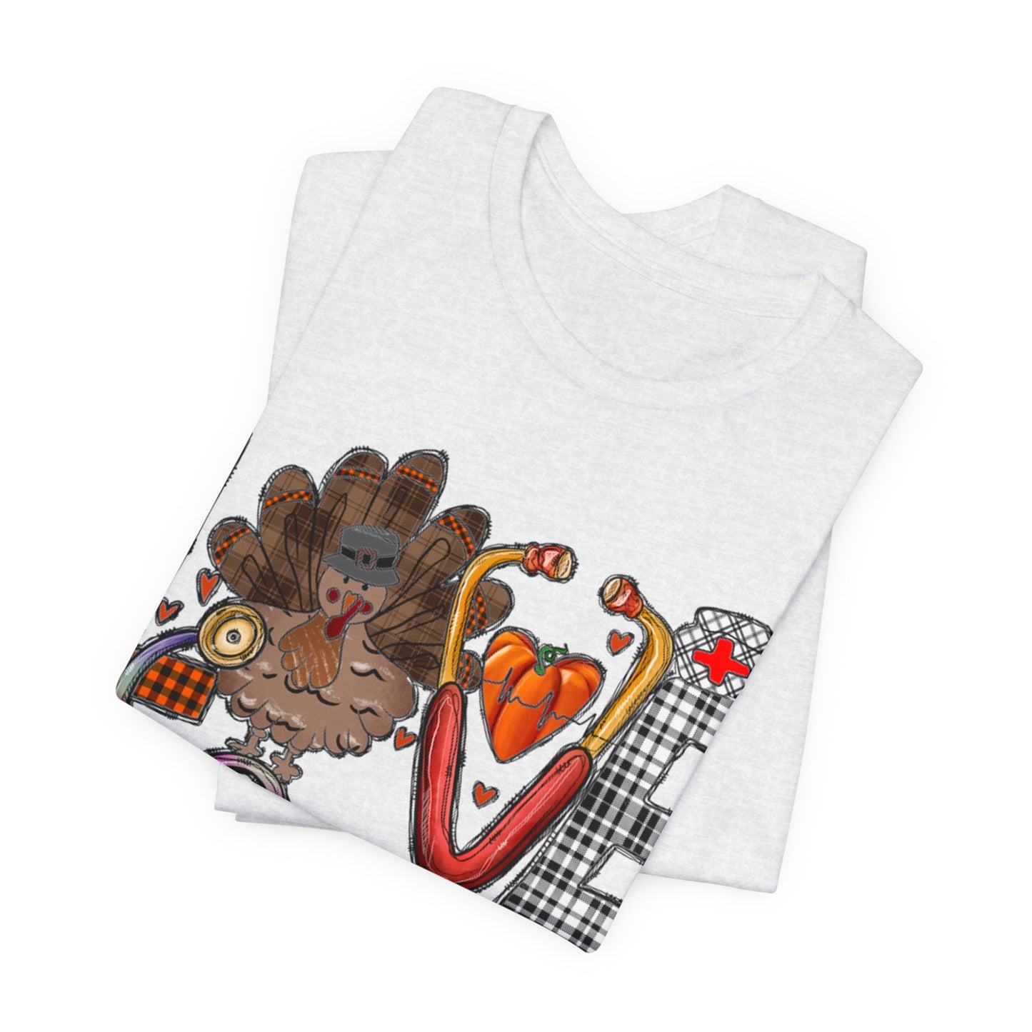 Thanksgiving Nurse Short Sleeve Tee