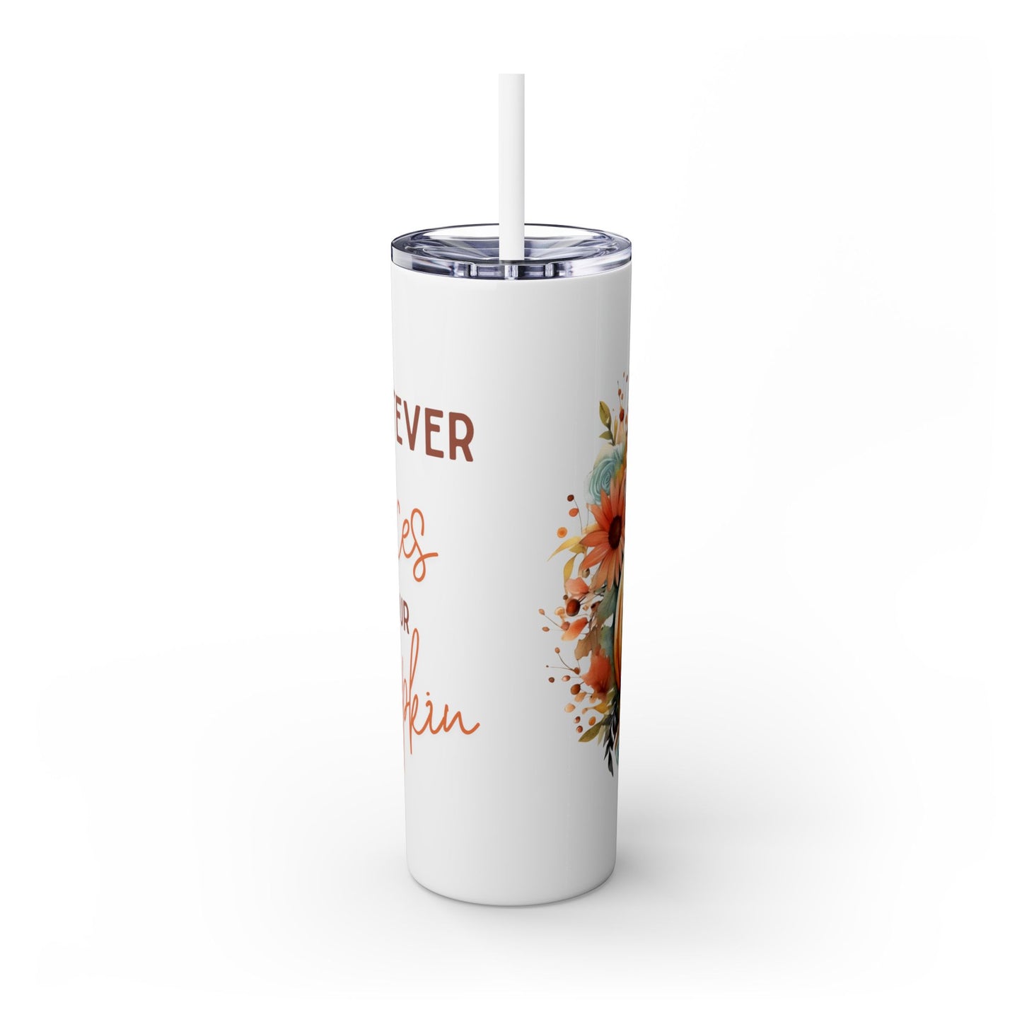 Skinny Tumbler with Straw, 20oz