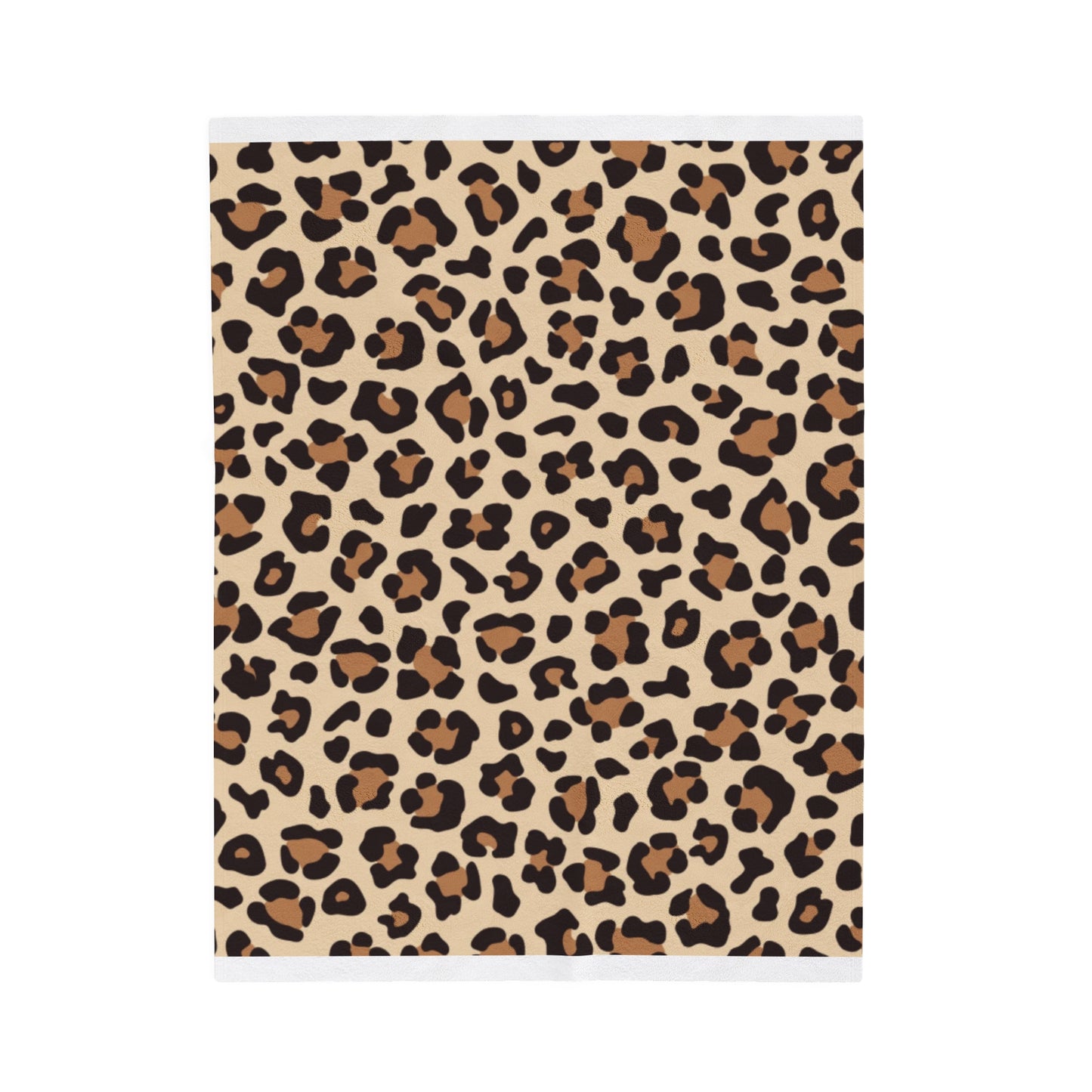 Leopard Print Velveteen Plush Blanket