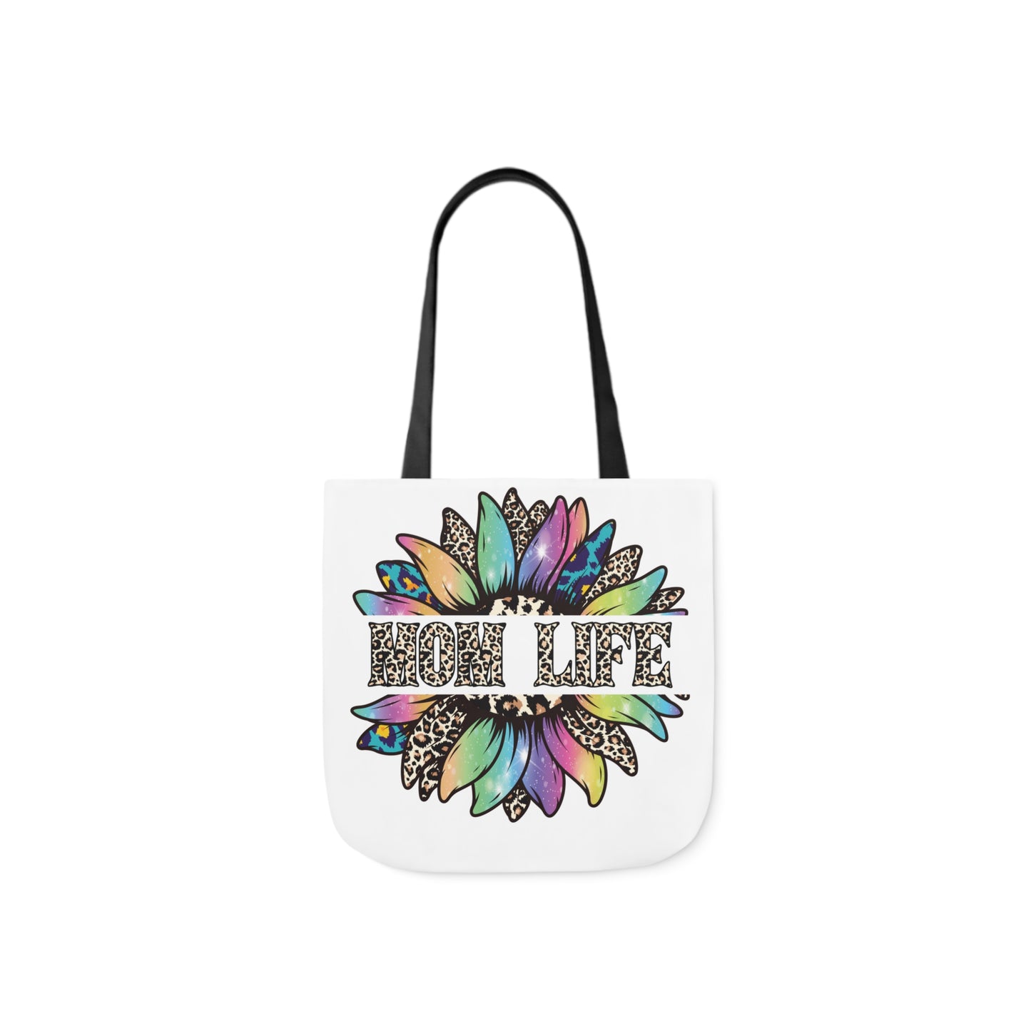 Mom Life Canvas Tote Bag, 5-Color Straps