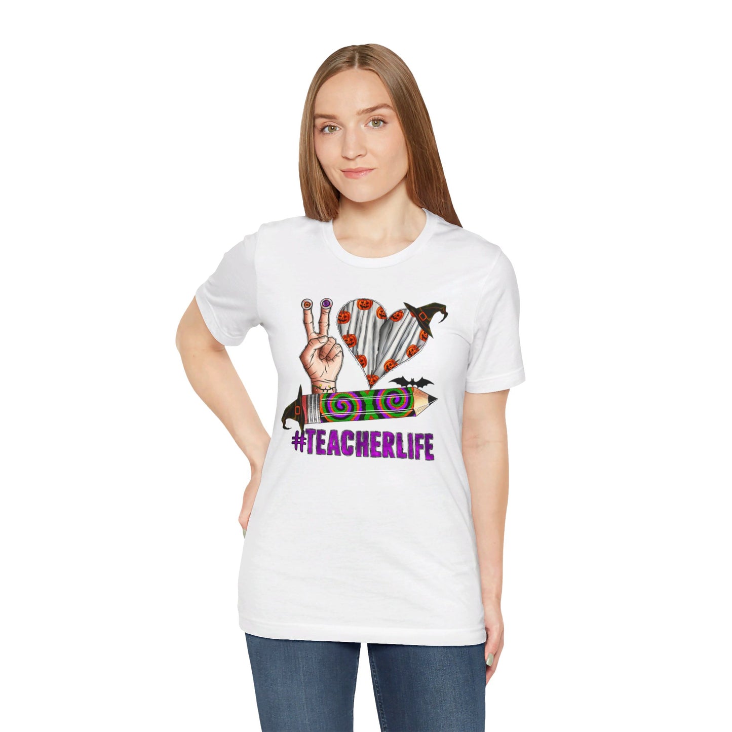 Halloween Teacher Short Sleeve Tee