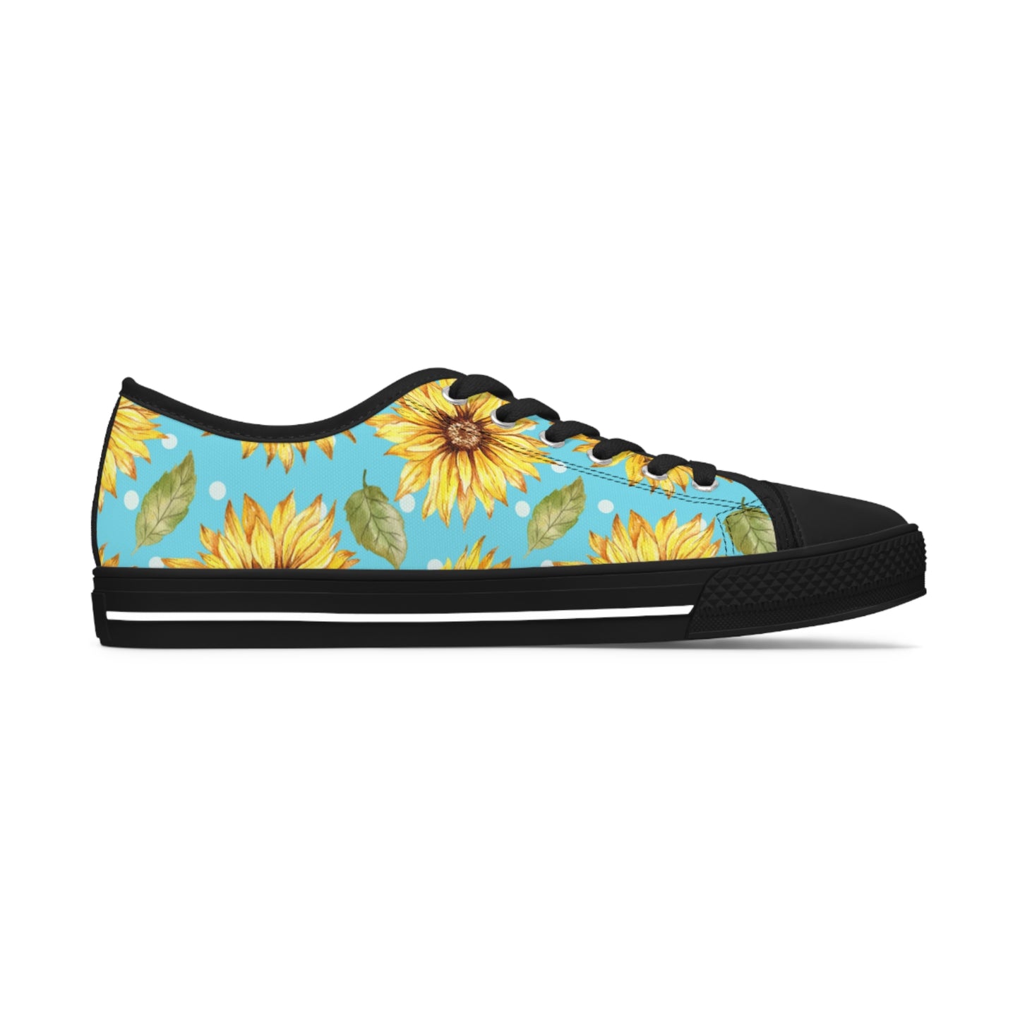 Blue Sunflower Women's Low Top Sneakers