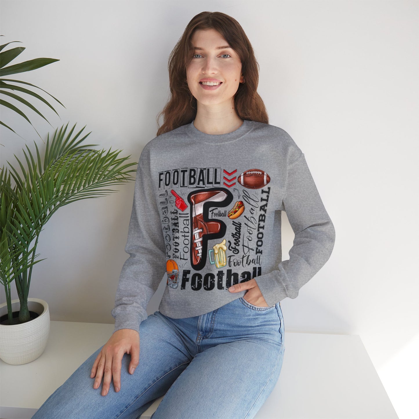 Football Crewneck Sweatshirt