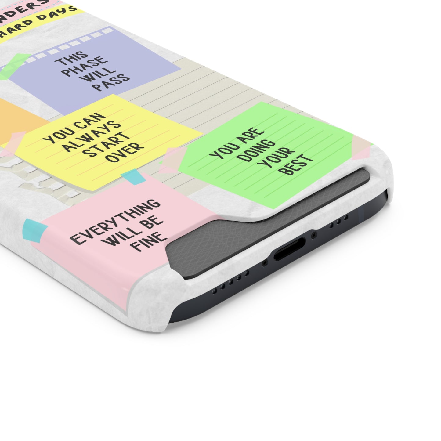 Motivational Phone Case With Card Holder