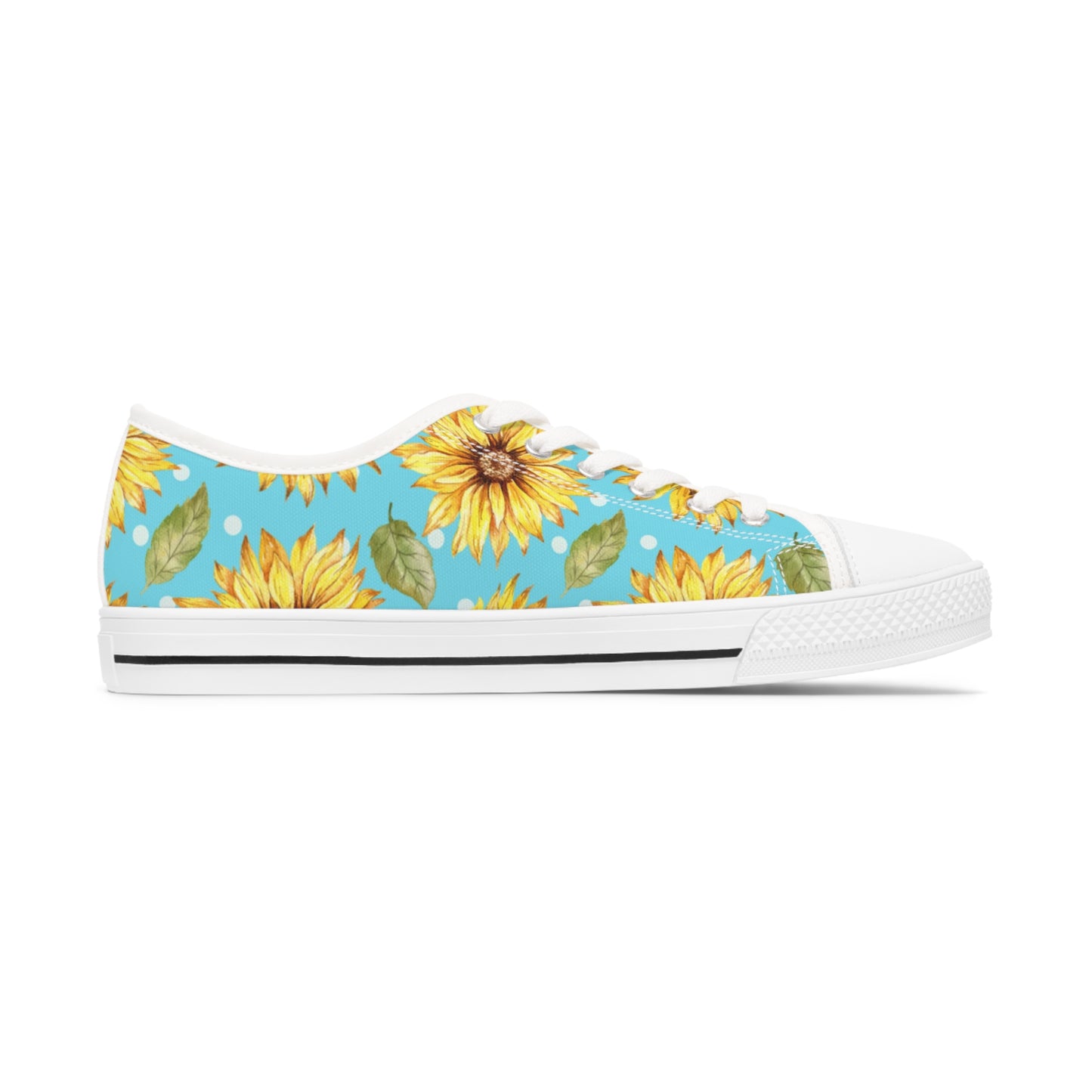 Blue Sunflower Women's Low Top Sneakers