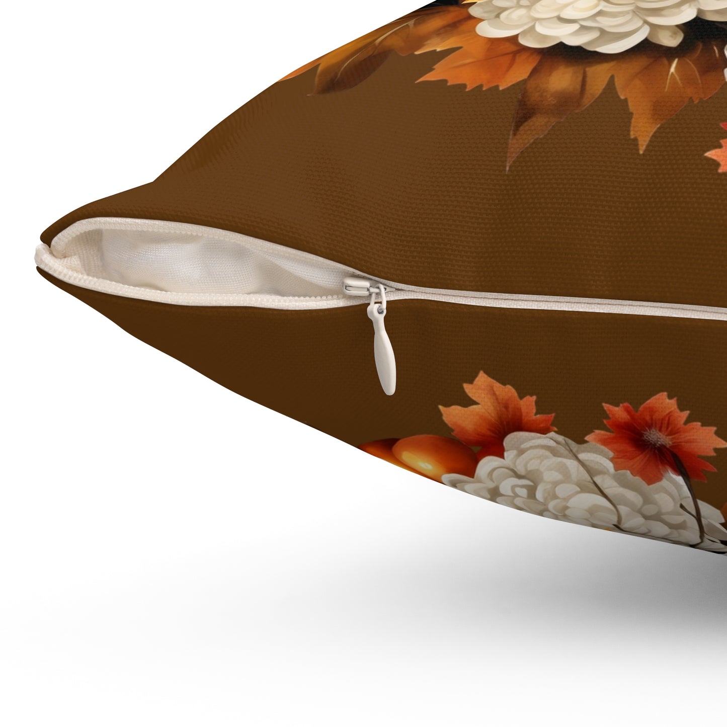 Fall Spun Polyester Square Pillow