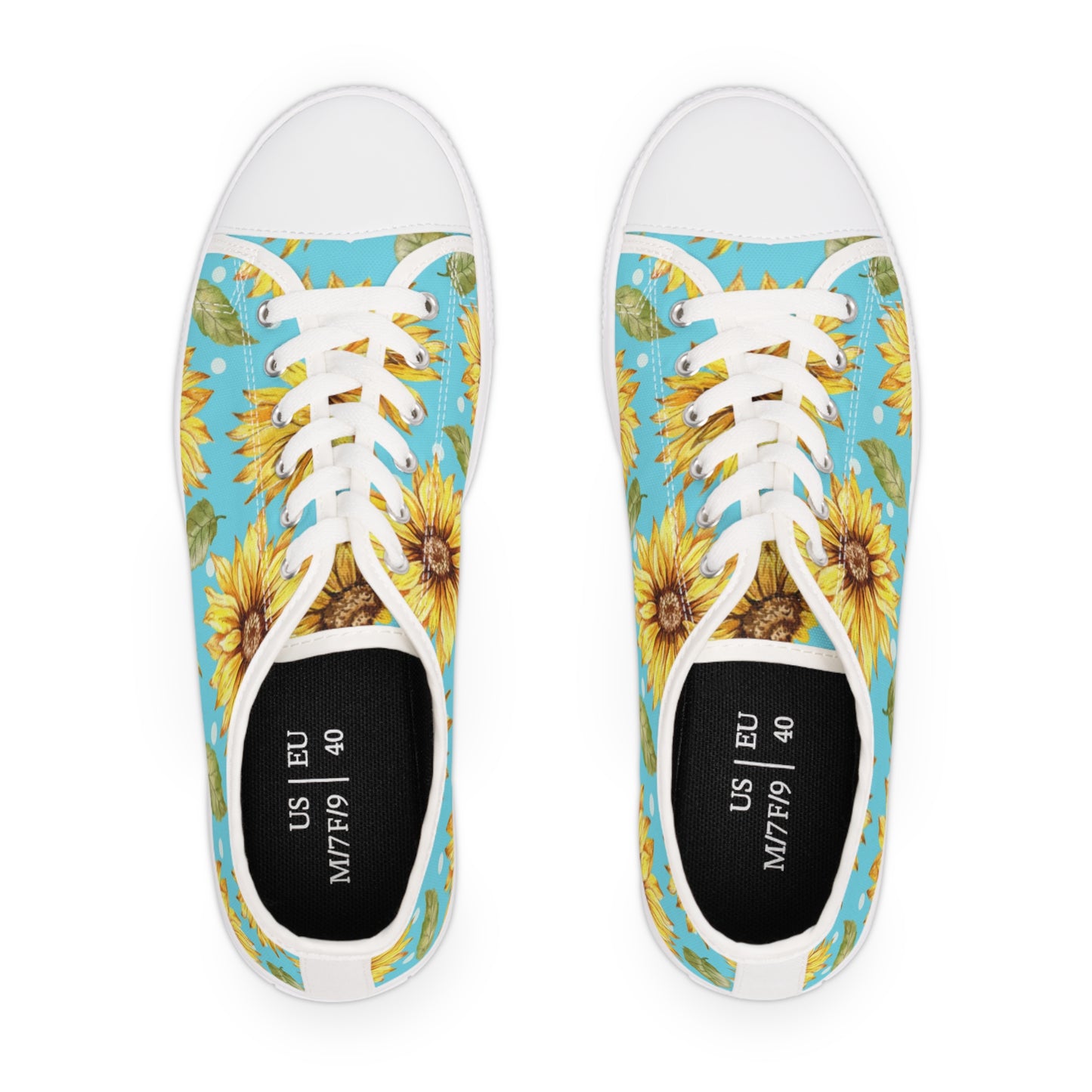 Blue Sunflower Women's Low Top Sneakers