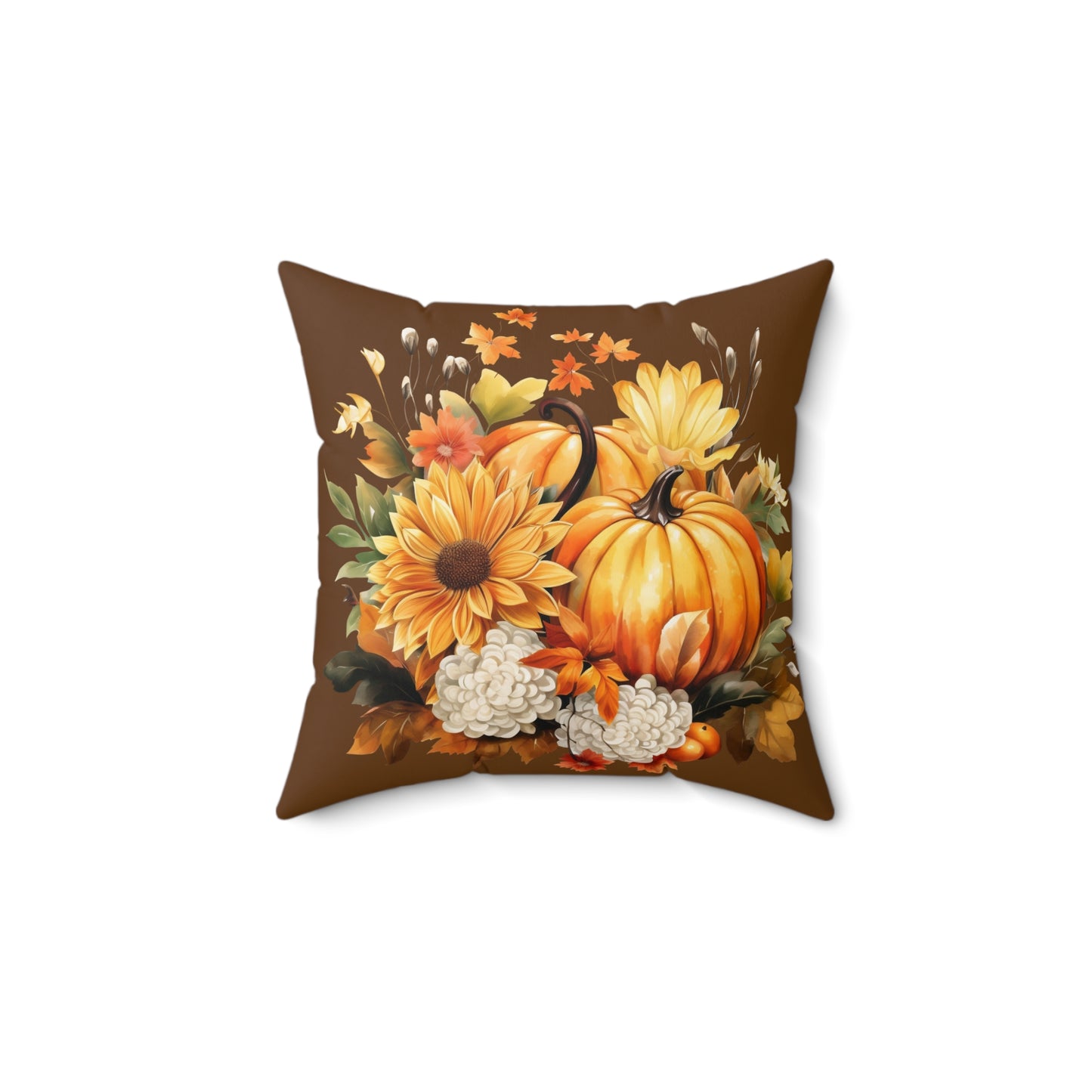 Fall Spun Polyester Square Pillow