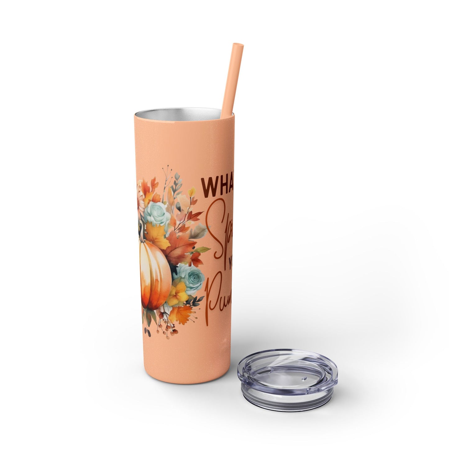 Skinny Tumbler with Straw, 20oz