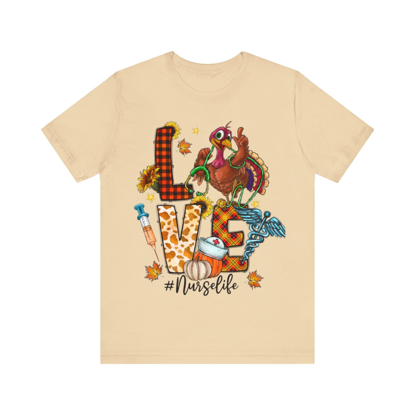 Thanksgiving Nurse Short Sleeve Tee