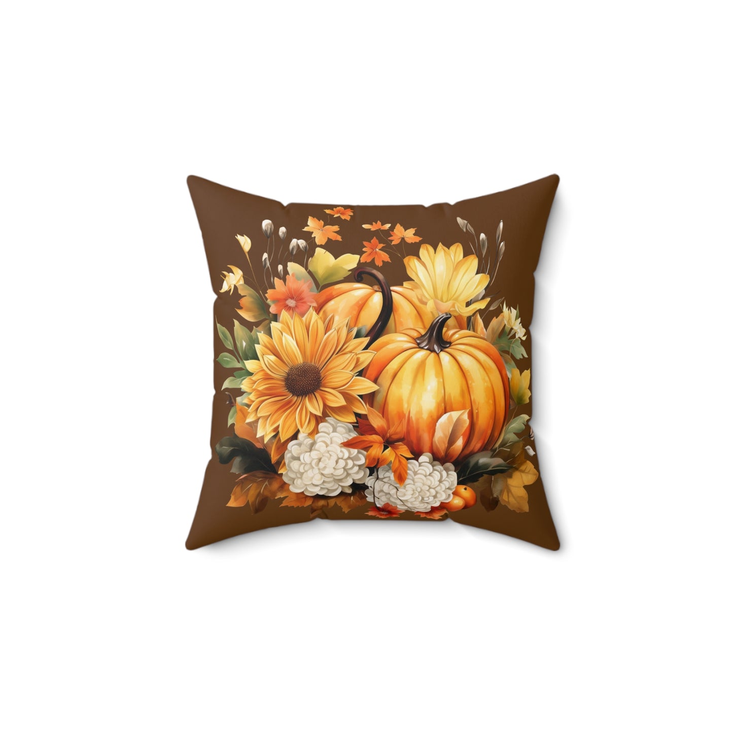 Fall Spun Polyester Square Pillow