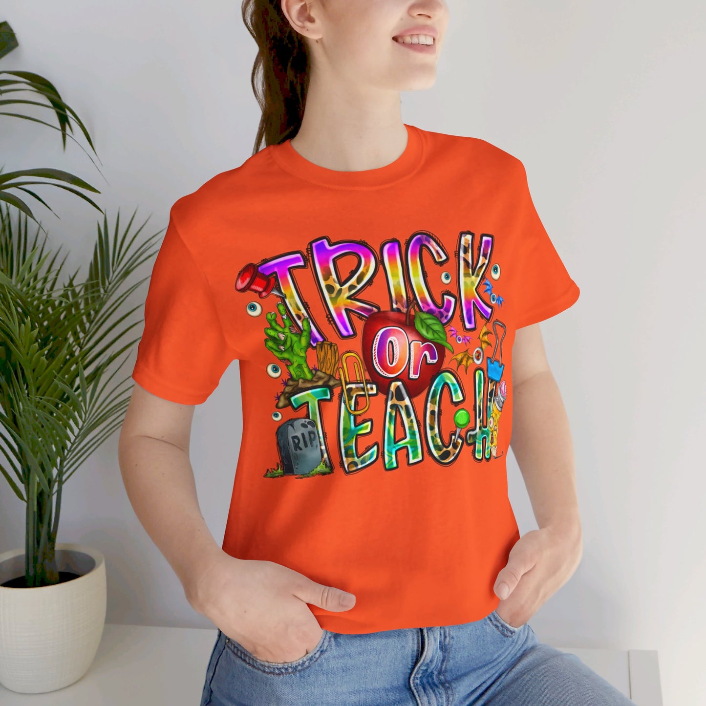 Halloween Teacher Short Sleeve Tee