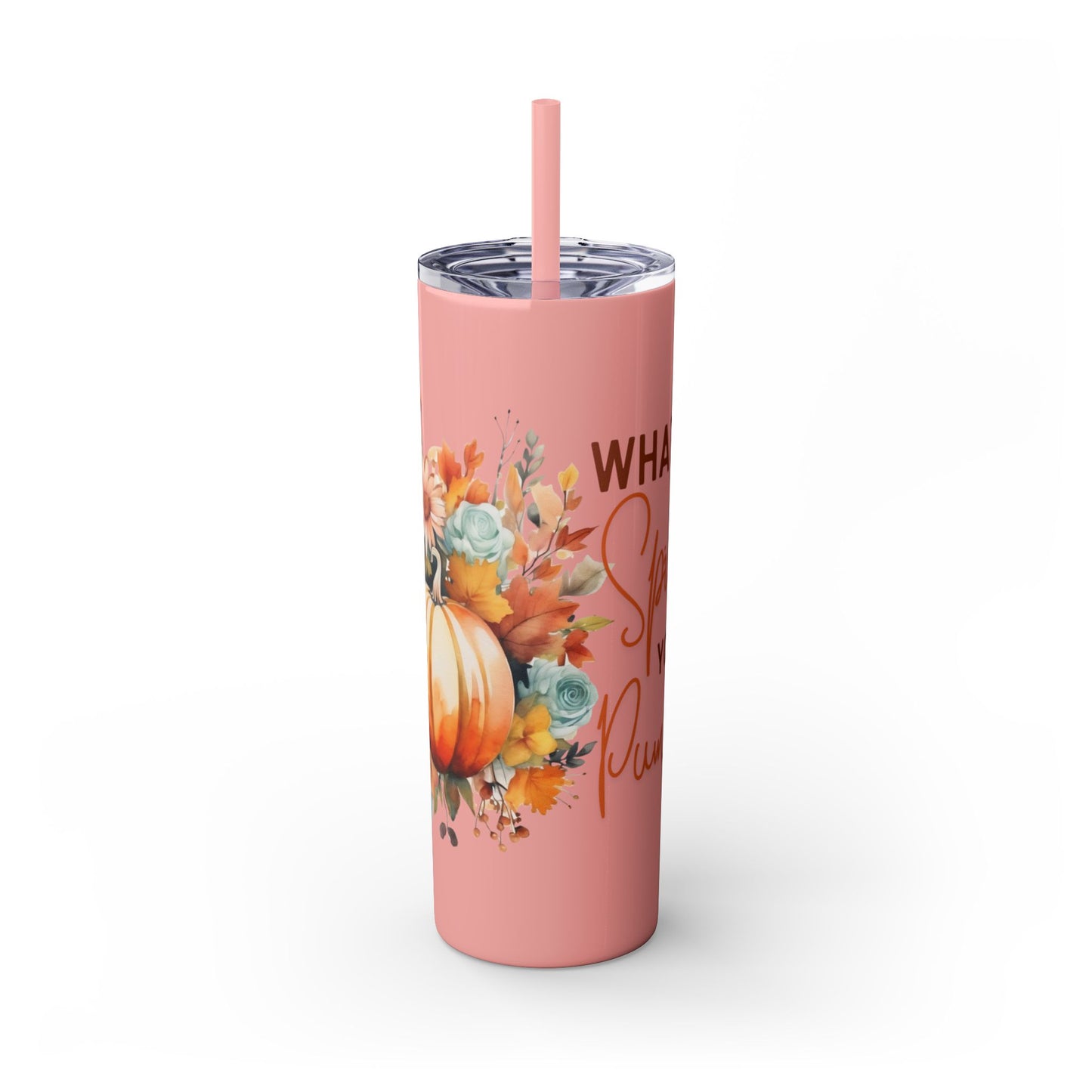 Skinny Tumbler with Straw, 20oz