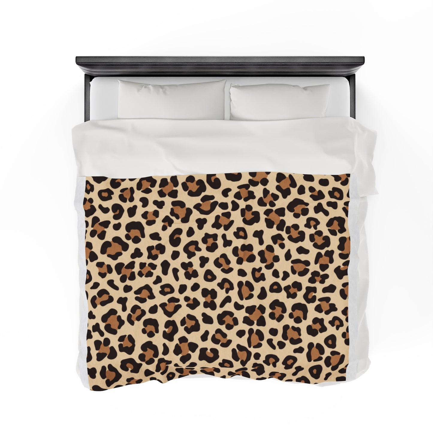 Leopard Print Velveteen Plush Blanket