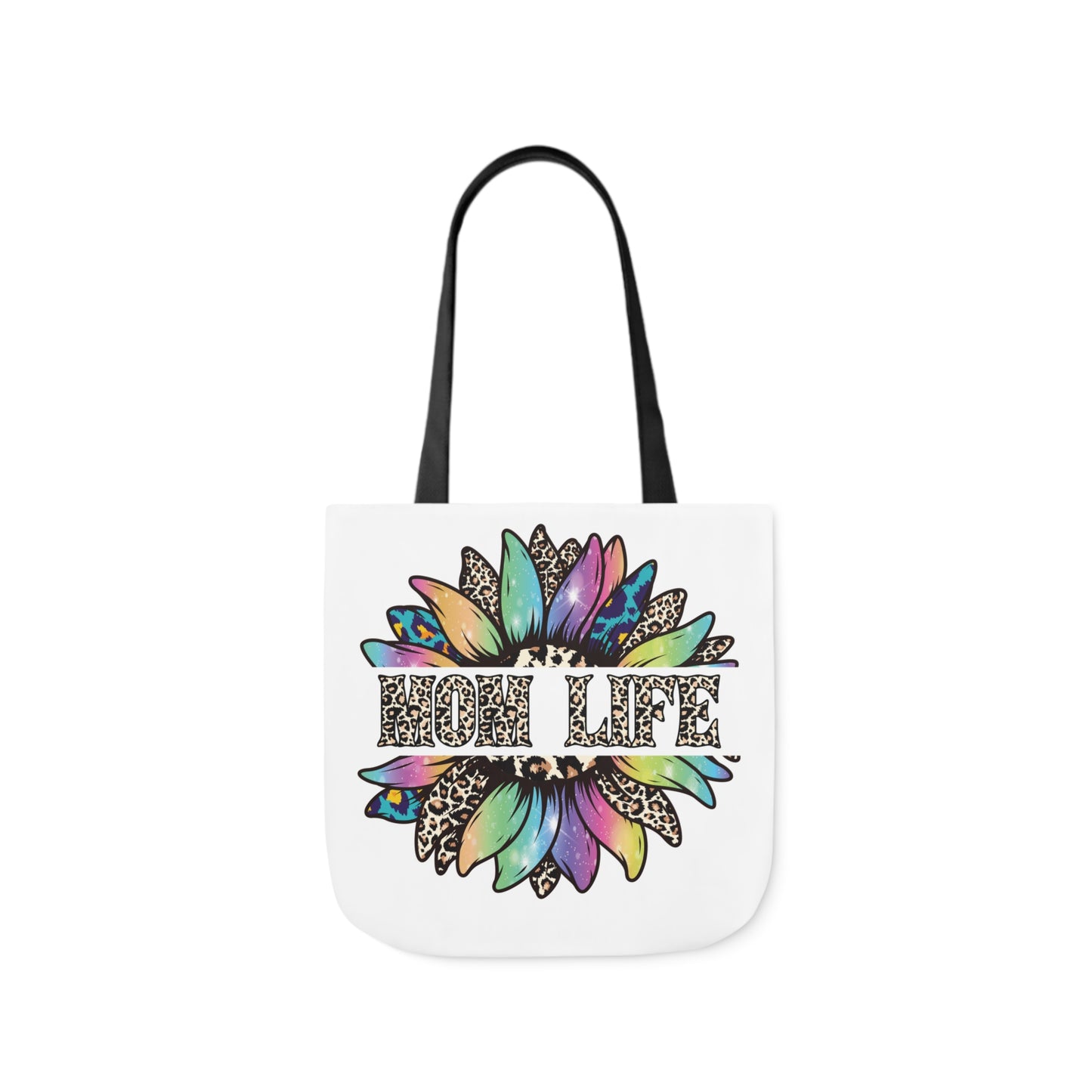 Mom Life Canvas Tote Bag, 5-Color Straps