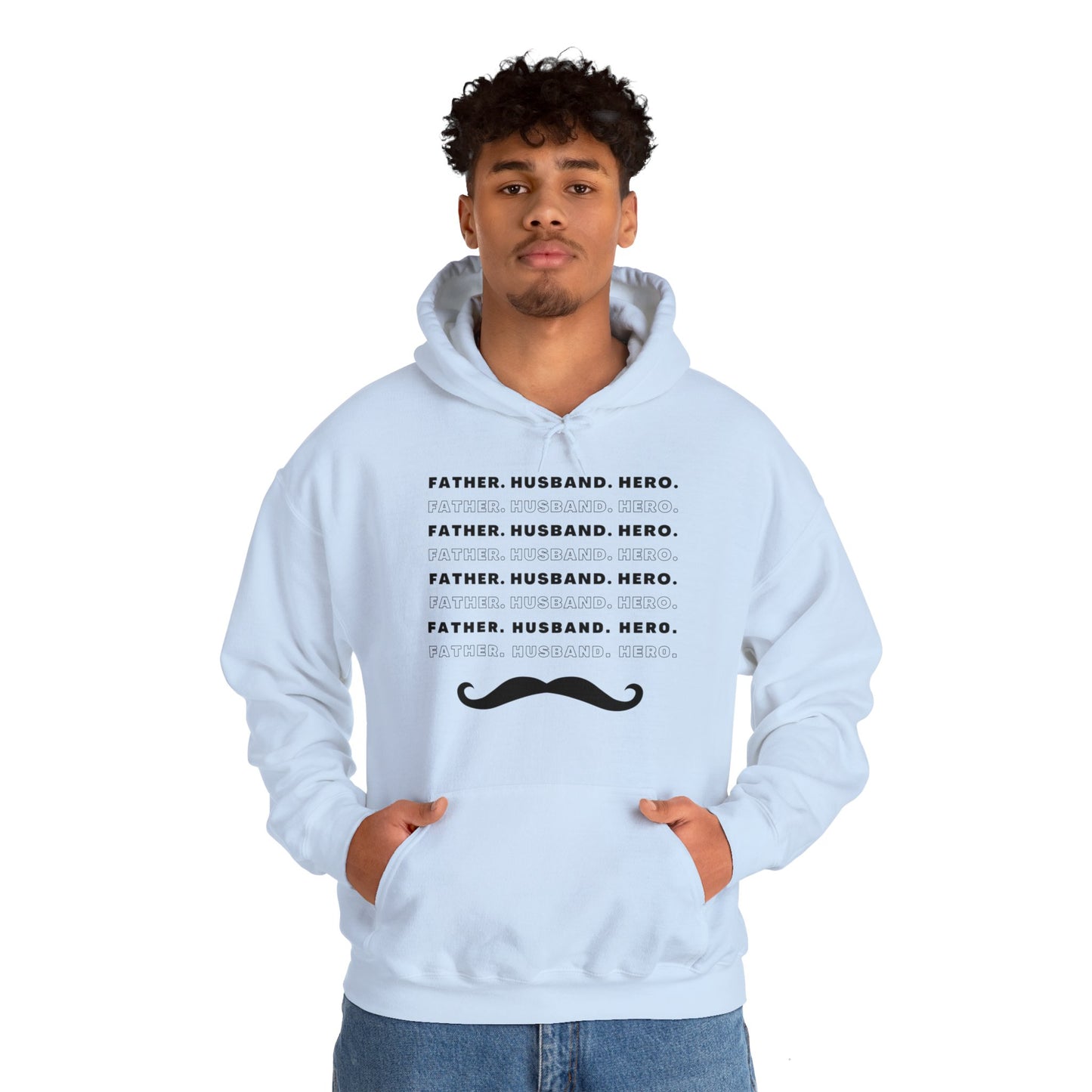 Husband Father Hero Heavy Blend™ Hoodie