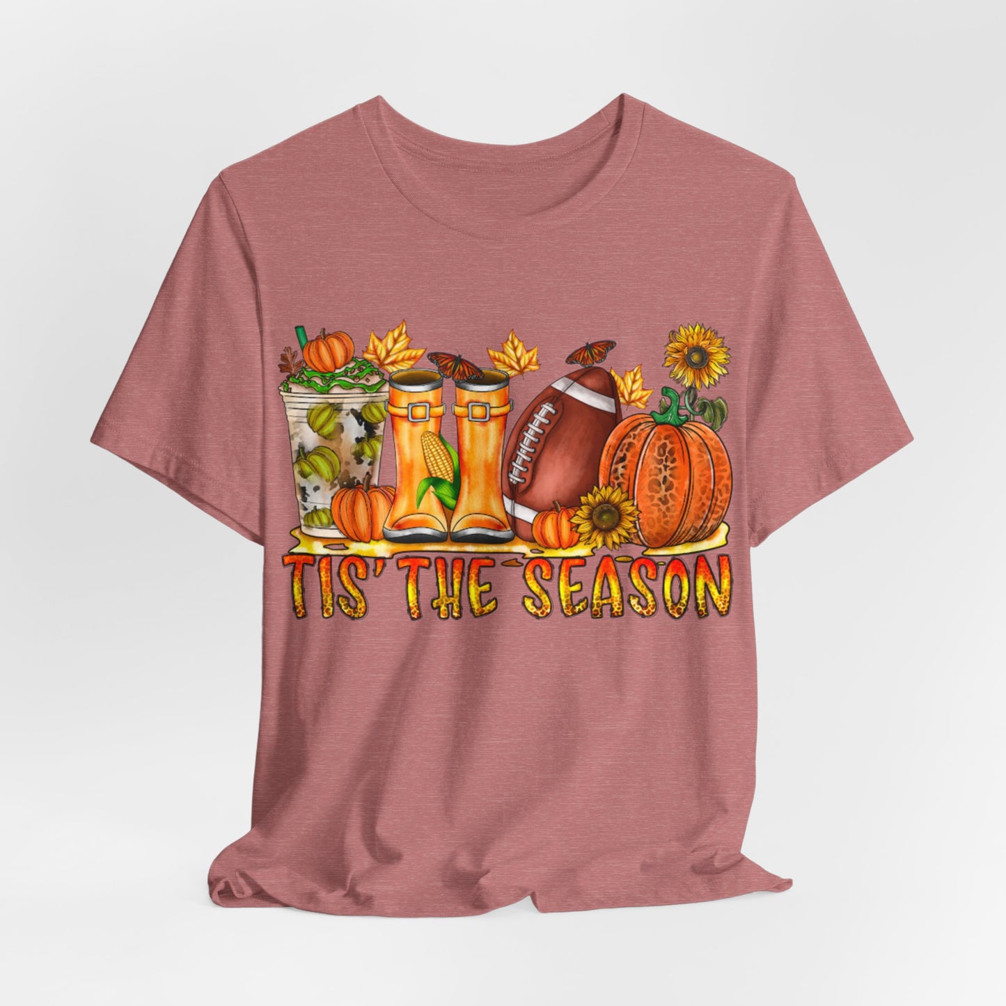 Fall Football Short Sleeve Tee