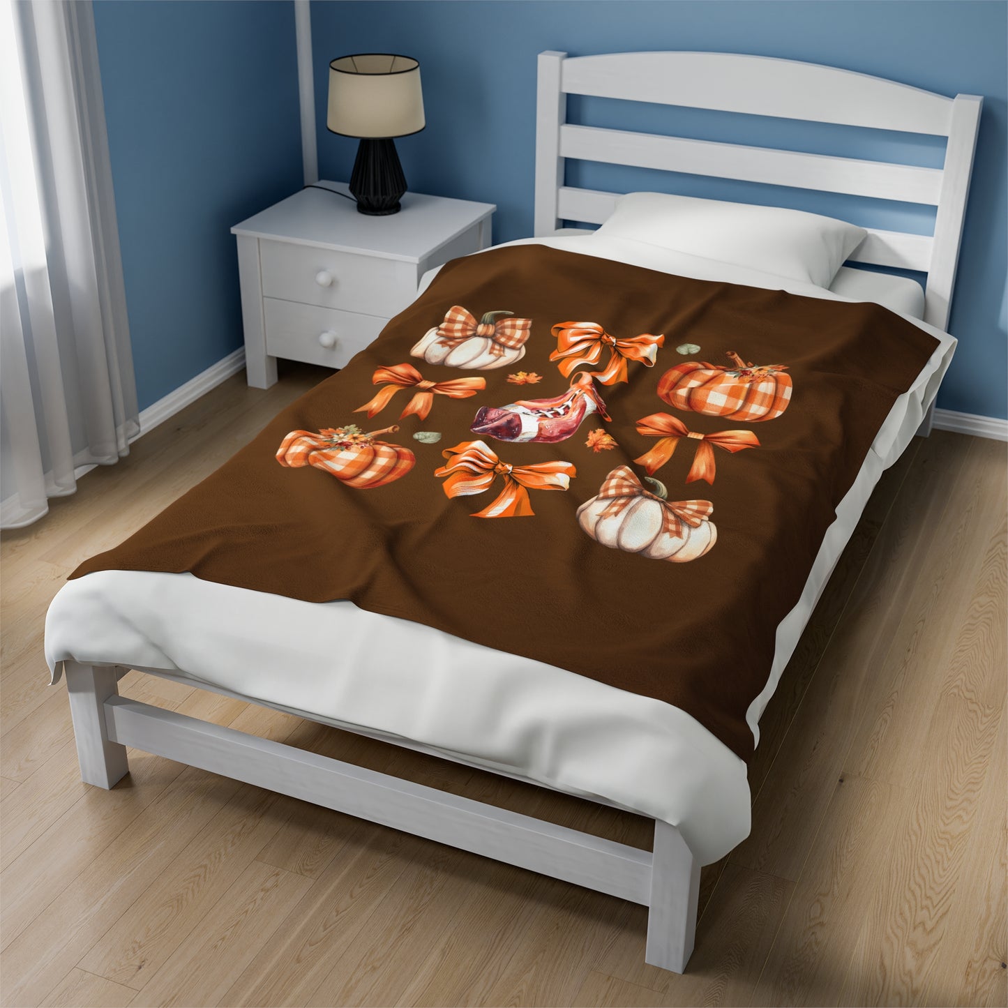 Fall Football Velveteen Plush Blanket