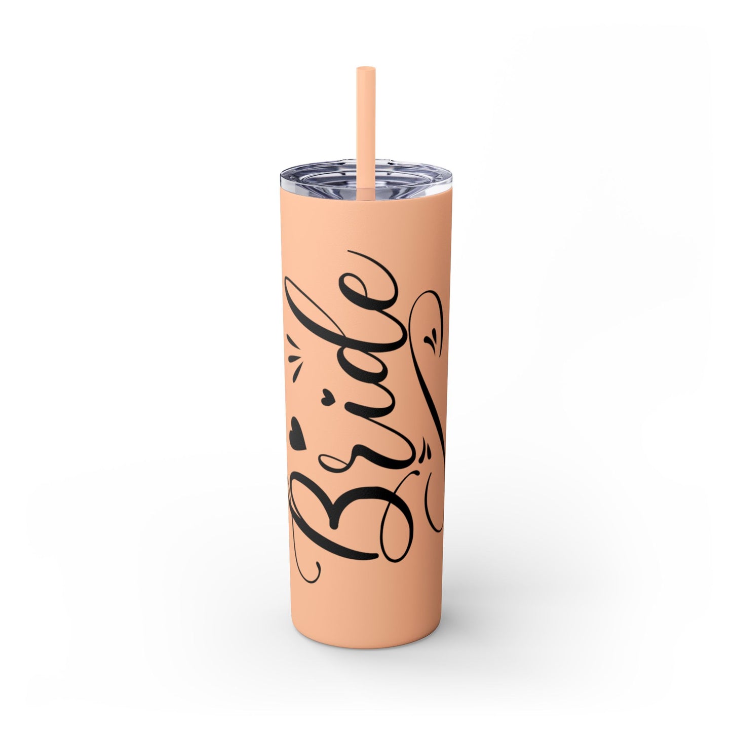 Bride Skinny Tumbler with Straw, 20oz