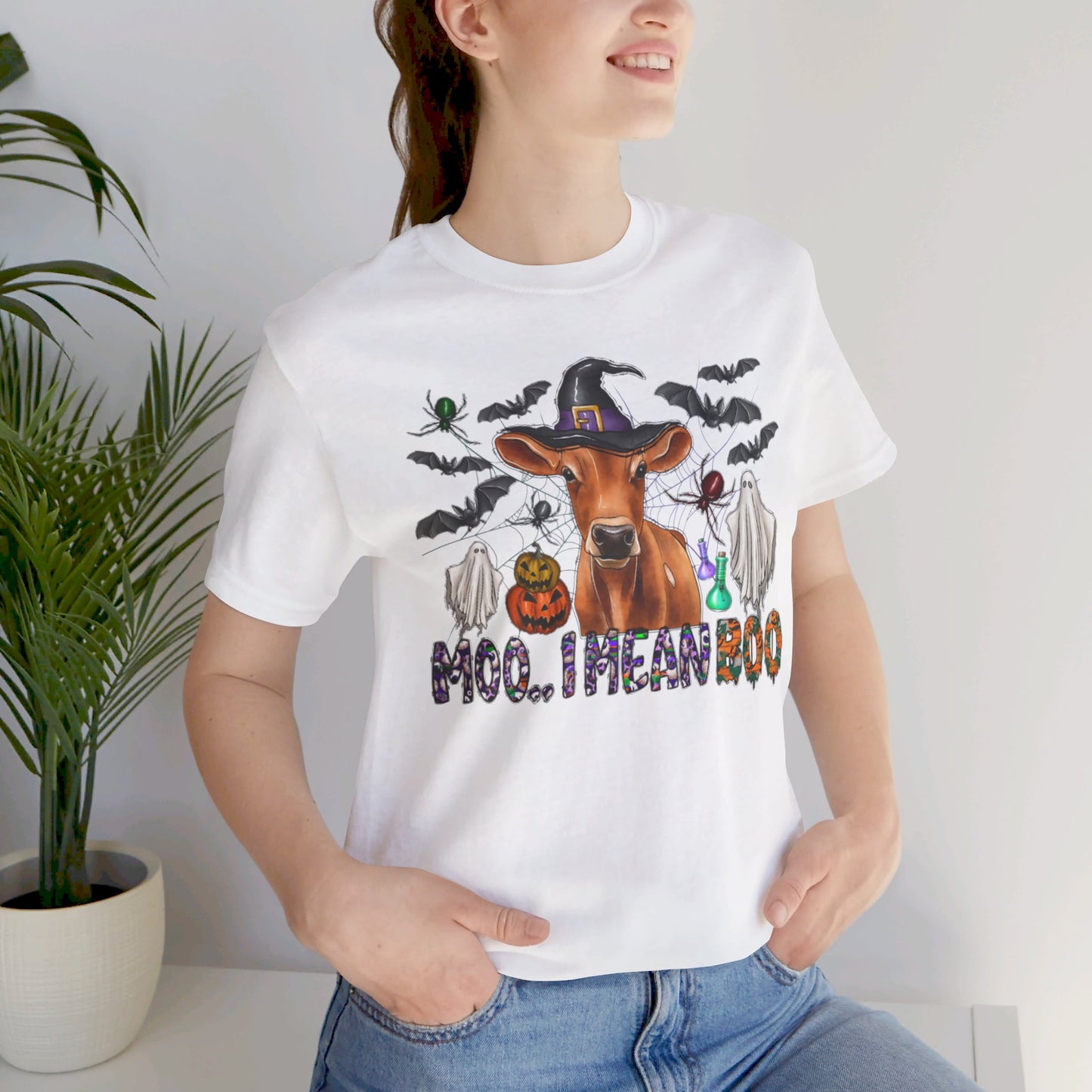 Halloween Cow Short Sleeve Tee