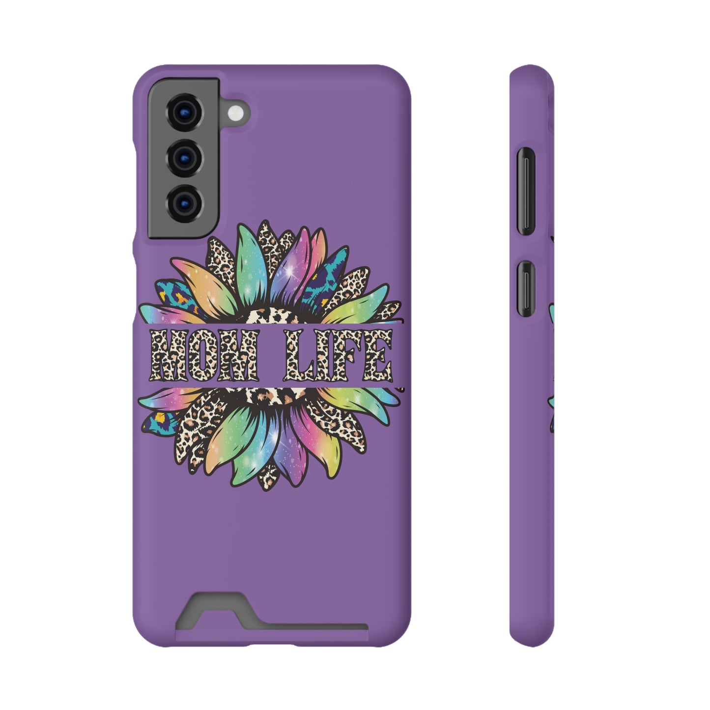 Mom Life Phone Case With Card Holder