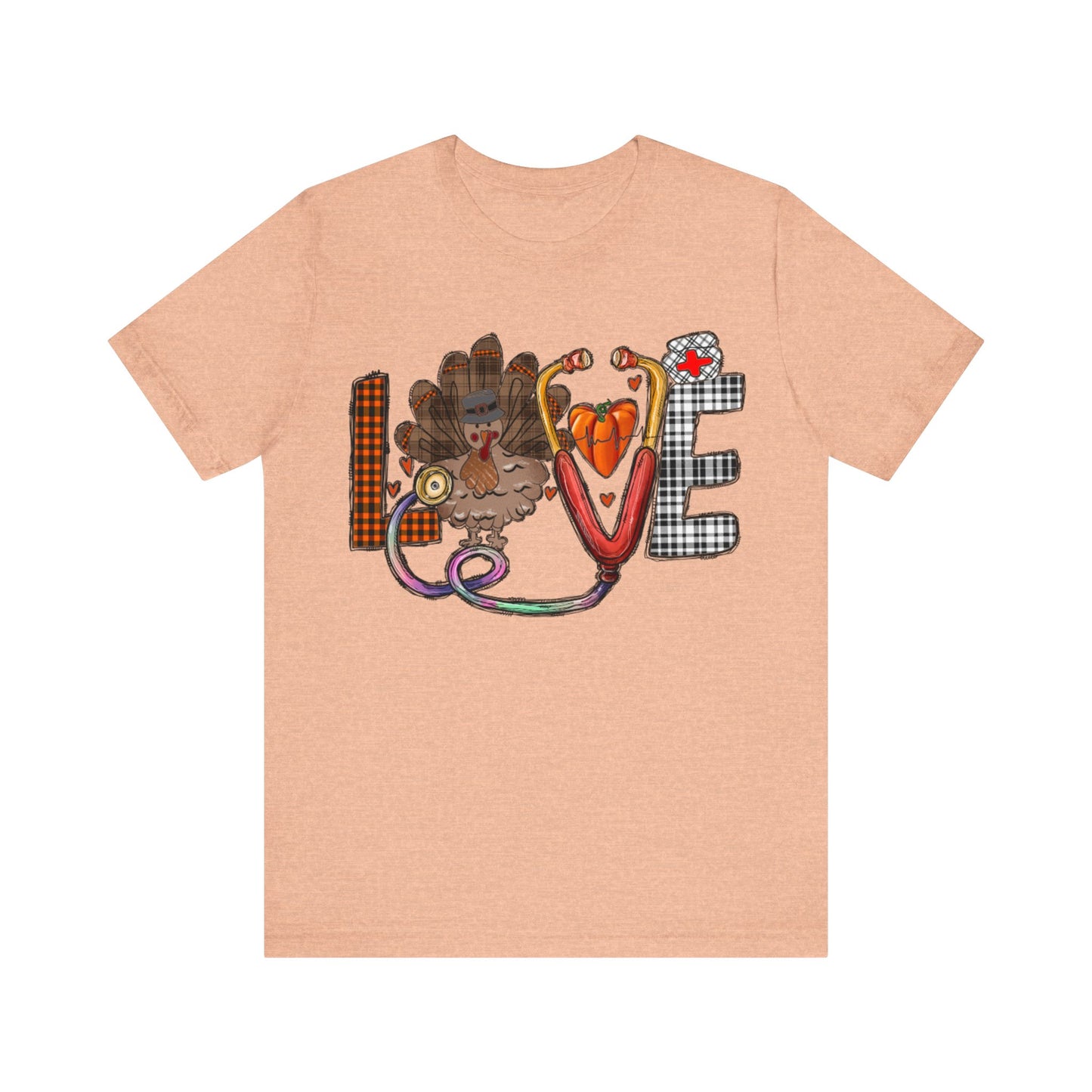 Thanksgiving Nurse Short Sleeve Tee