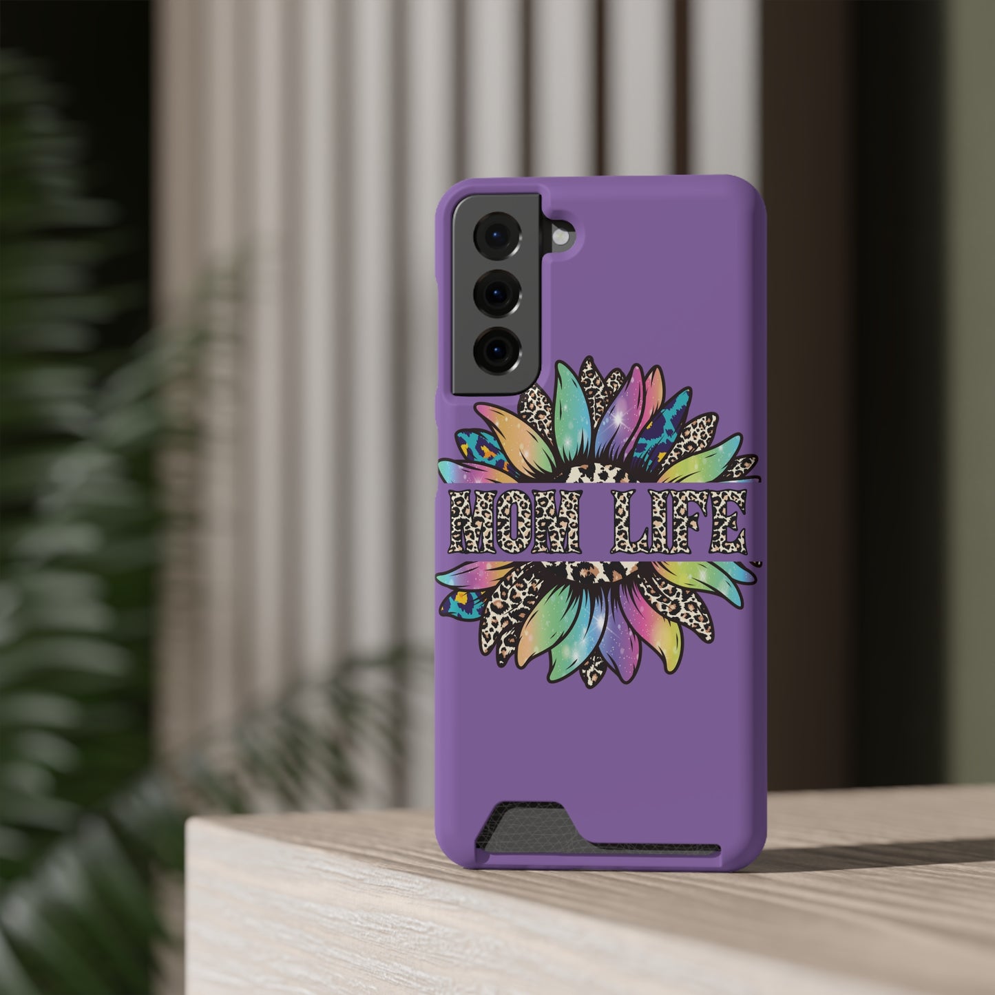 Mom Life Phone Case With Card Holder