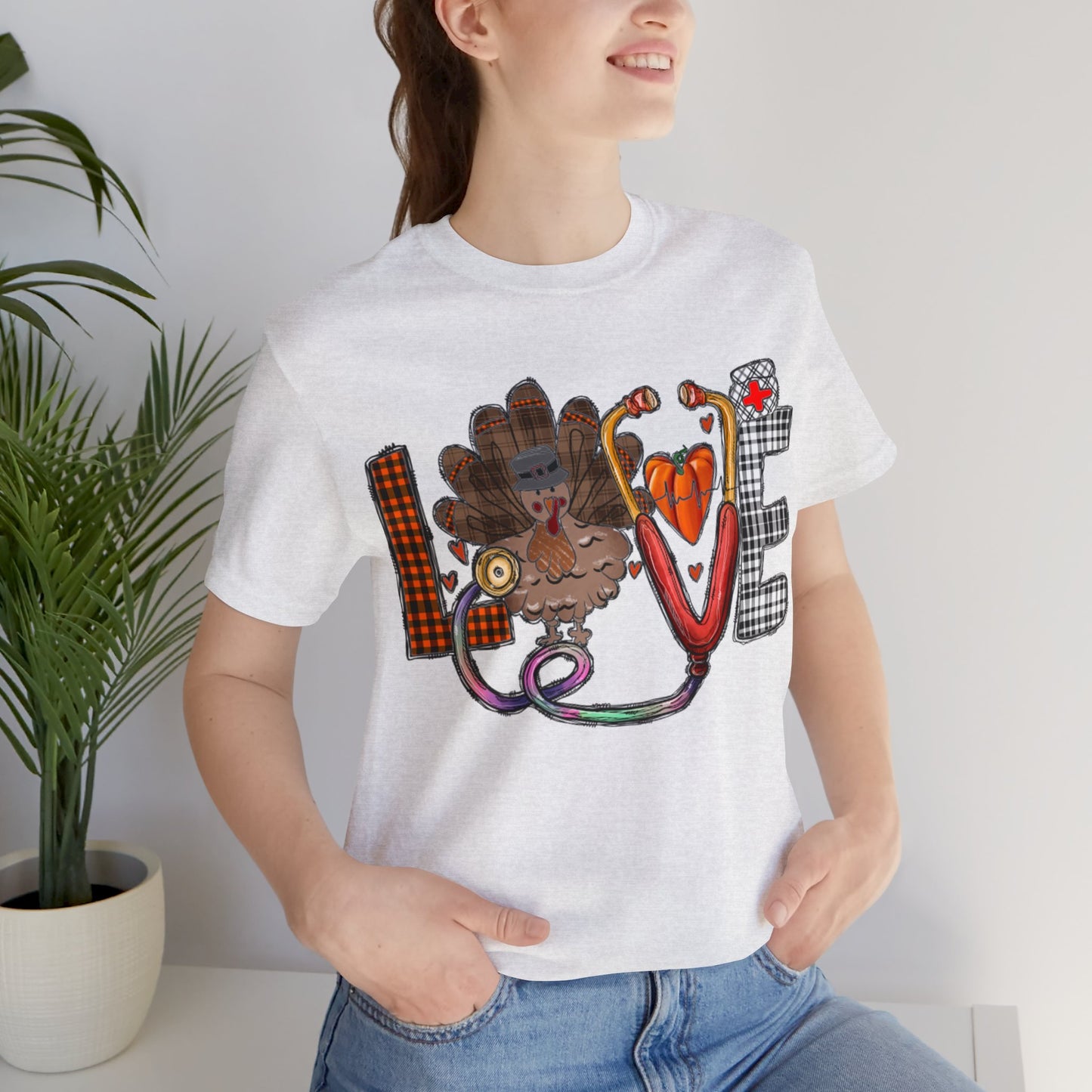 Thanksgiving Nurse Short Sleeve Tee