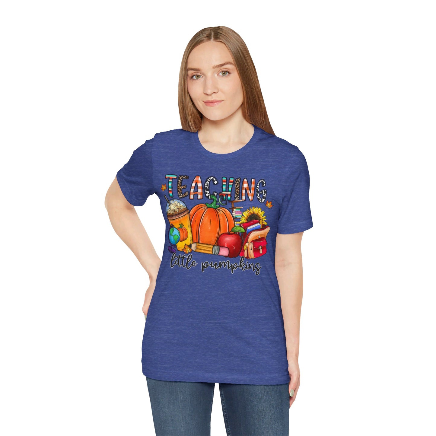 Fall Halloween Teacher Short Sleeve Tee