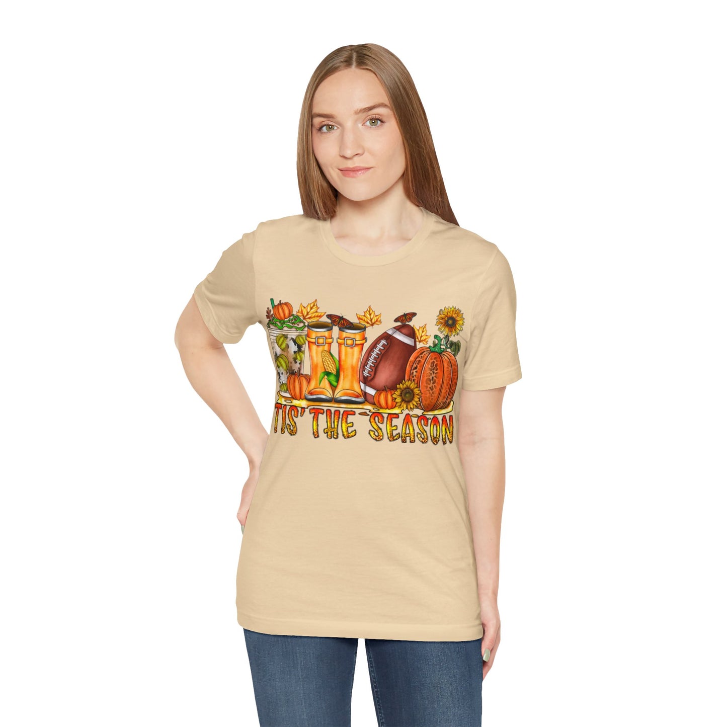 Fall Football Short Sleeve Tee