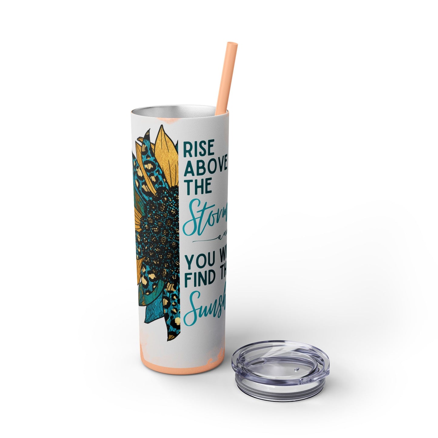 Skinny Tumbler with Straw, 20oz