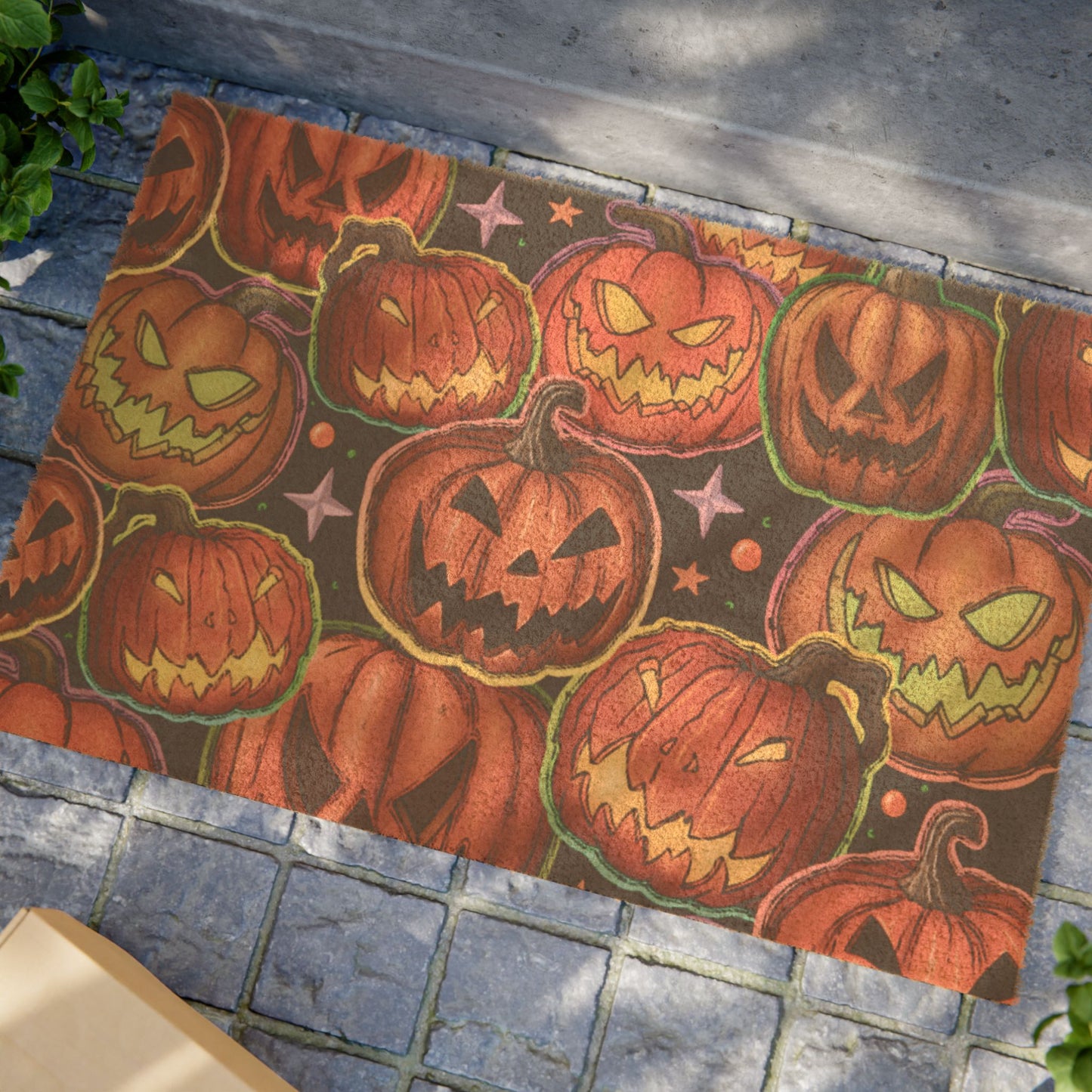 Pumpkin Halloween Doormat