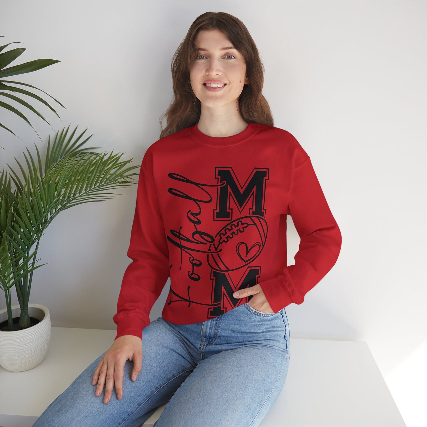 Football Mom Crewneck Sweatshirt