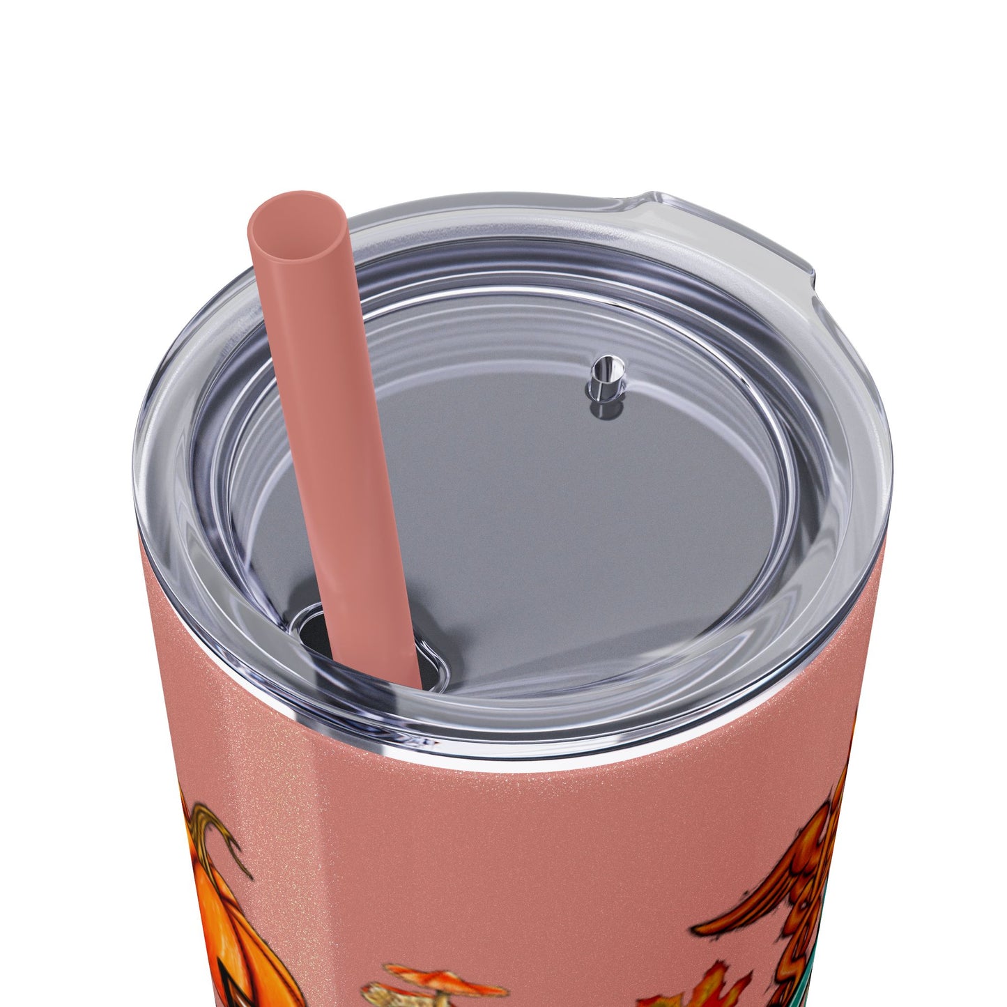 Fall Nurse Skinny Tumbler with Straw, 20oz