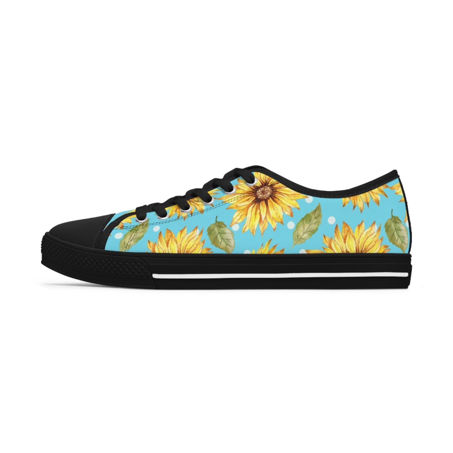 Blue Sunflower Women's Low Top Sneakers