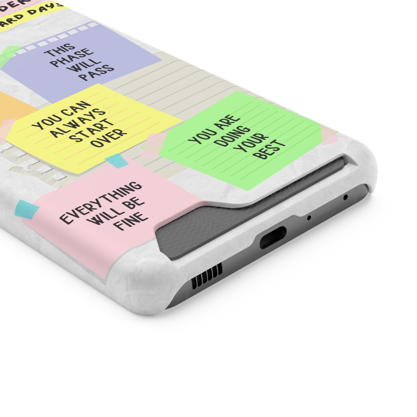 Motivational Phone Case With Card Holder