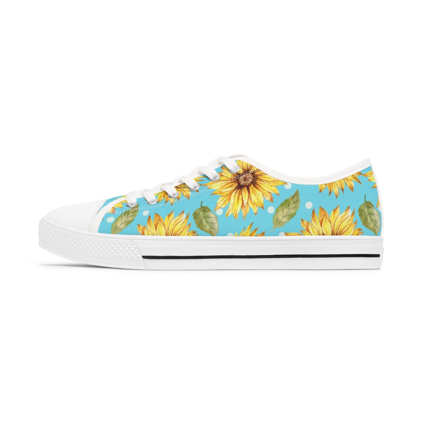 Blue Sunflower Women's Low Top Sneakers