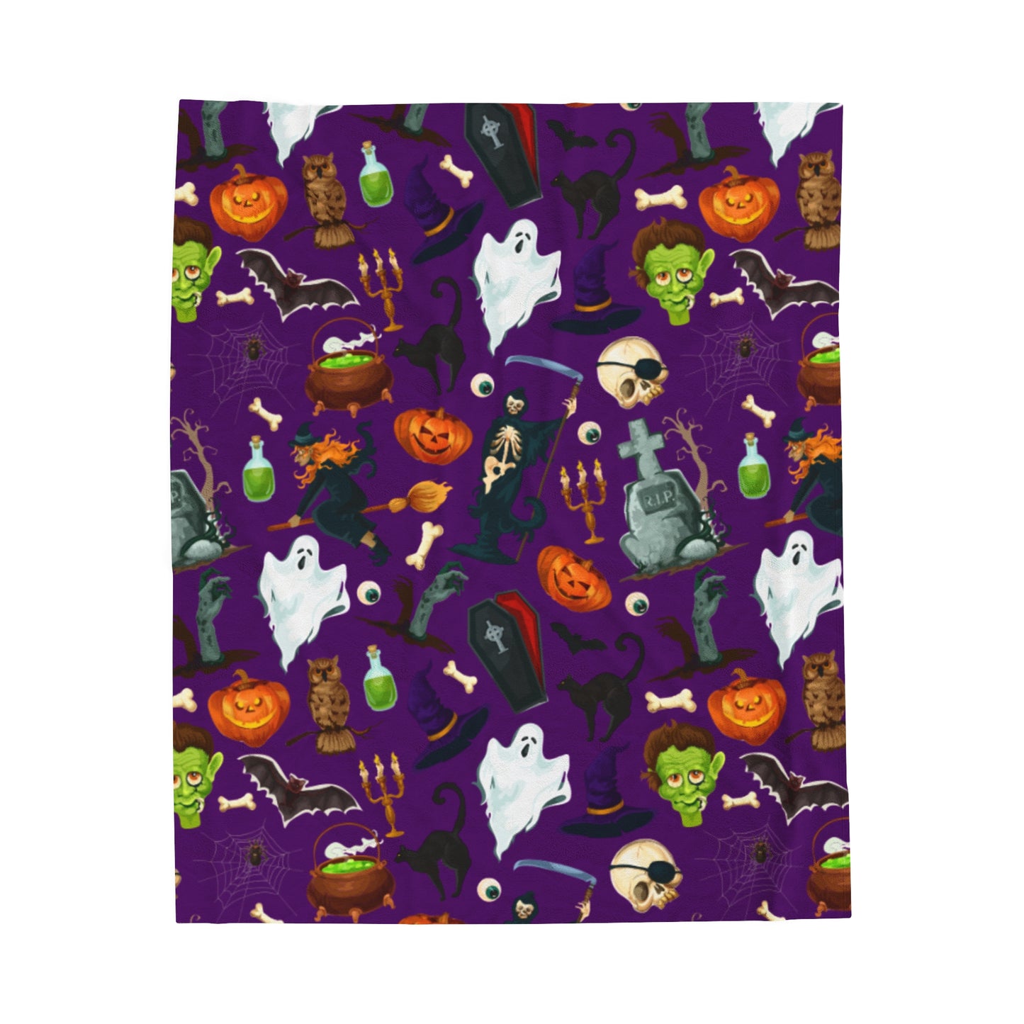 Halloween Velveteen Plush Blanket