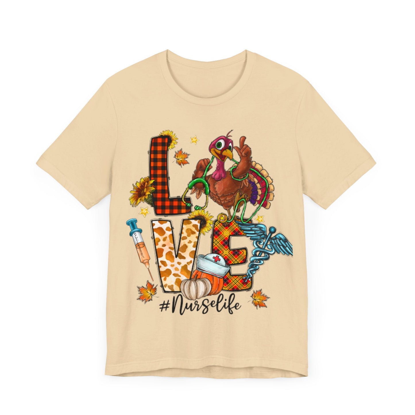 Thanksgiving Nurse Short Sleeve Tee