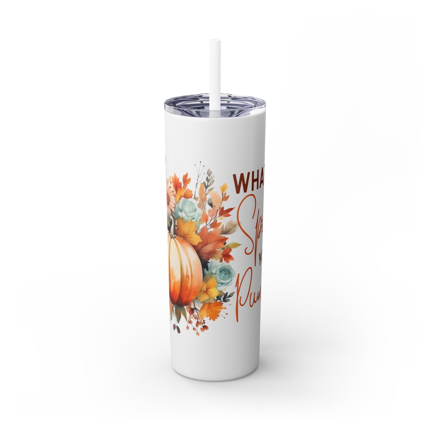 Skinny Tumbler with Straw, 20oz