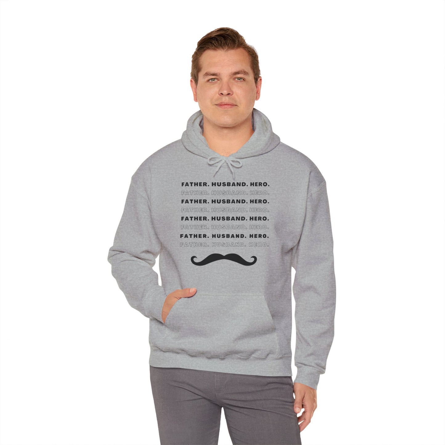 Husband Father Hero Heavy Blend™ Hoodie