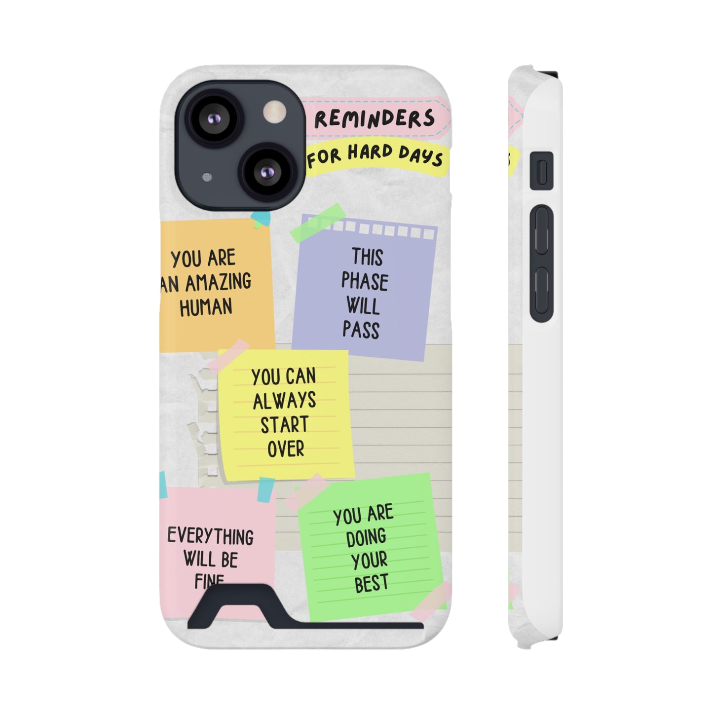 Motivational Phone Case With Card Holder