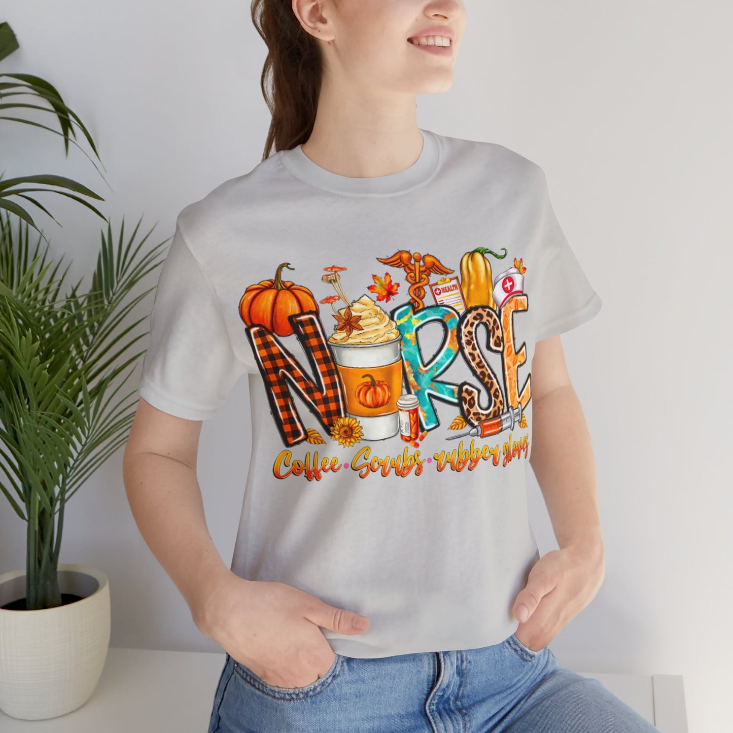 Fall Nurse Short Sleeve Tee