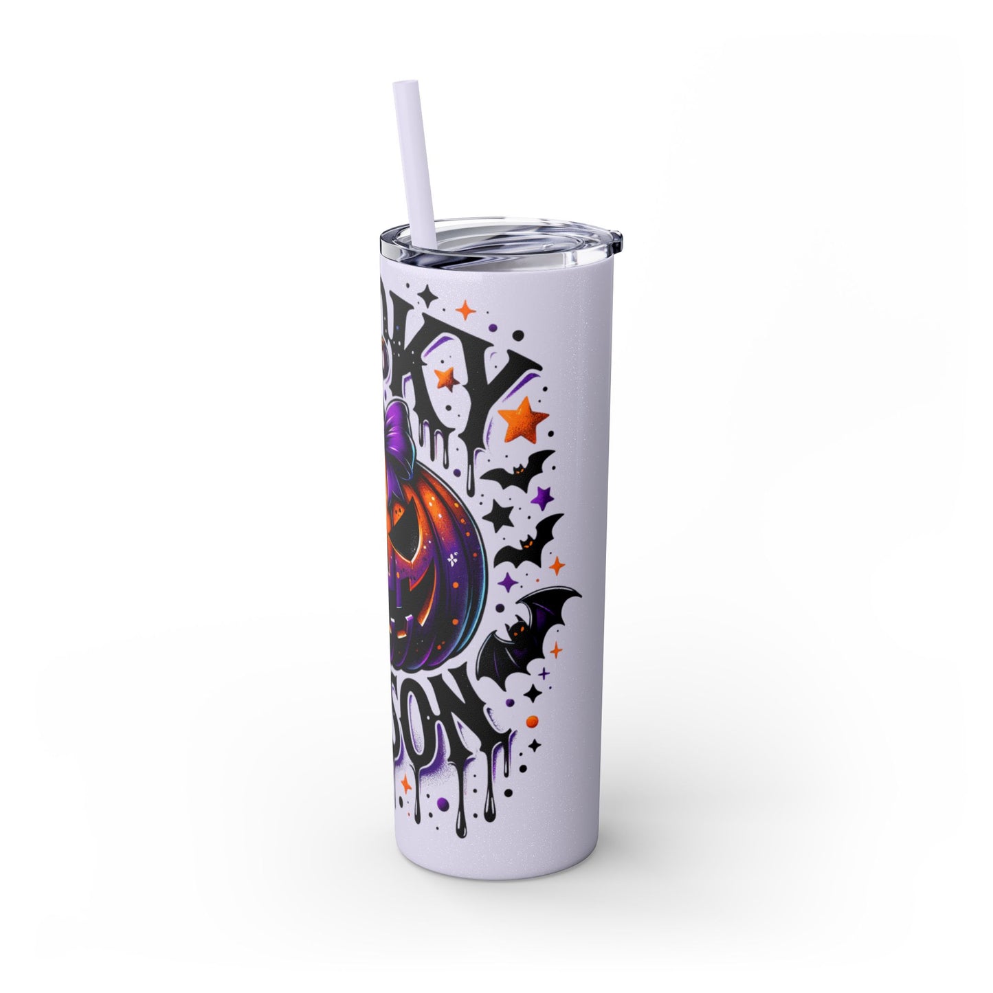 Spooky Season Skinny Tumbler with Straw, 20oz