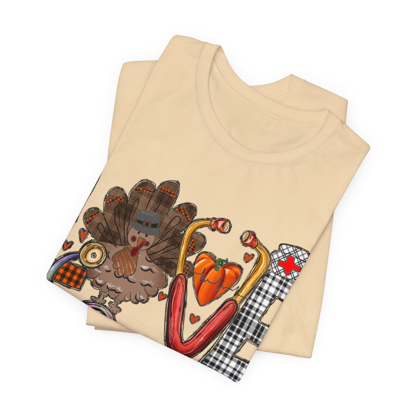 Thanksgiving Nurse Short Sleeve Tee